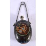 A RARE 19TH CENTURY JAPANESE MEIJI PERIOD CLOISONNE ENAMEL SCENT BOTTLE AND STOPPER in the manner of