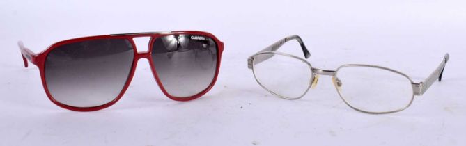 TWO PAIRS OF DESIGNER SUNGLASSES. (2)