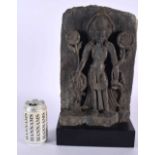 A Grey Schist Stele of Standing Padmapani (Lotus in Hand), Uttar Pradesh, Northern India or Nepal.