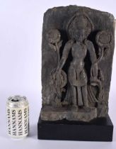 A Grey Schist Stele of Standing Padmapani (Lotus in Hand), Uttar Pradesh, Northern India or Nepal.