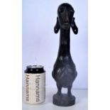 A carved wood African tribal fertility figure 31 cm.
