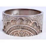 A VICTORIAN SILVER BANGLE. Chester 1882. 37.3 grams. 5.75 cm x 6.5 cm.