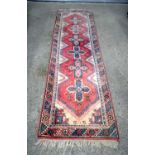 A Turkish Kazak runner 273 x 78 cm.