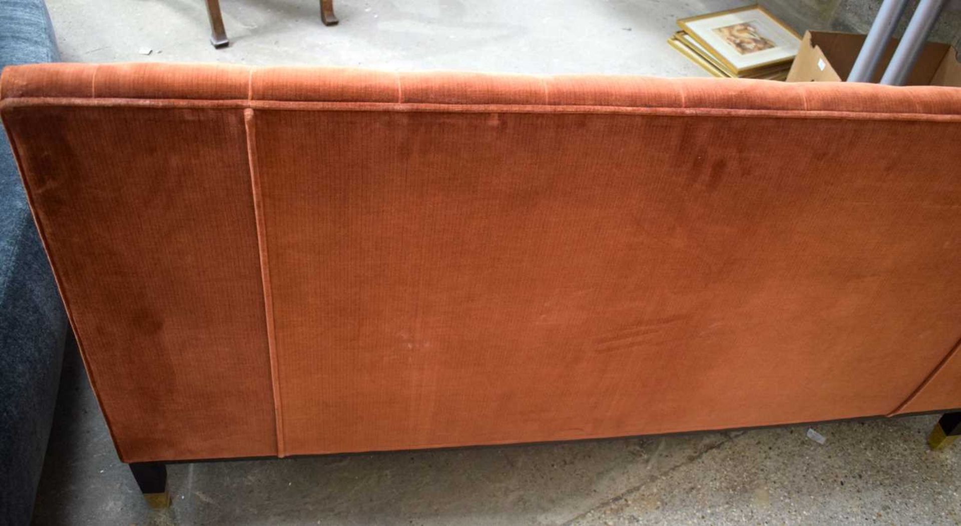 A George Smith fabric sofa probably part of an inter connecting Sofa 88 x 160 x 74 cm. - Image 6 of 7