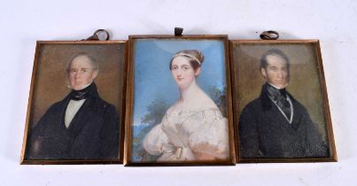 English School (19th Century) 3 x Watercolours, James Jamieson Born 14th April 1799, Married 20th