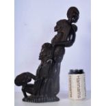 An African Tribal Makonde carved Ebony "Tree of life " 37 cm.