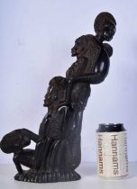 An African Tribal Makonde carved Ebony "Tree of life " 37 cm.