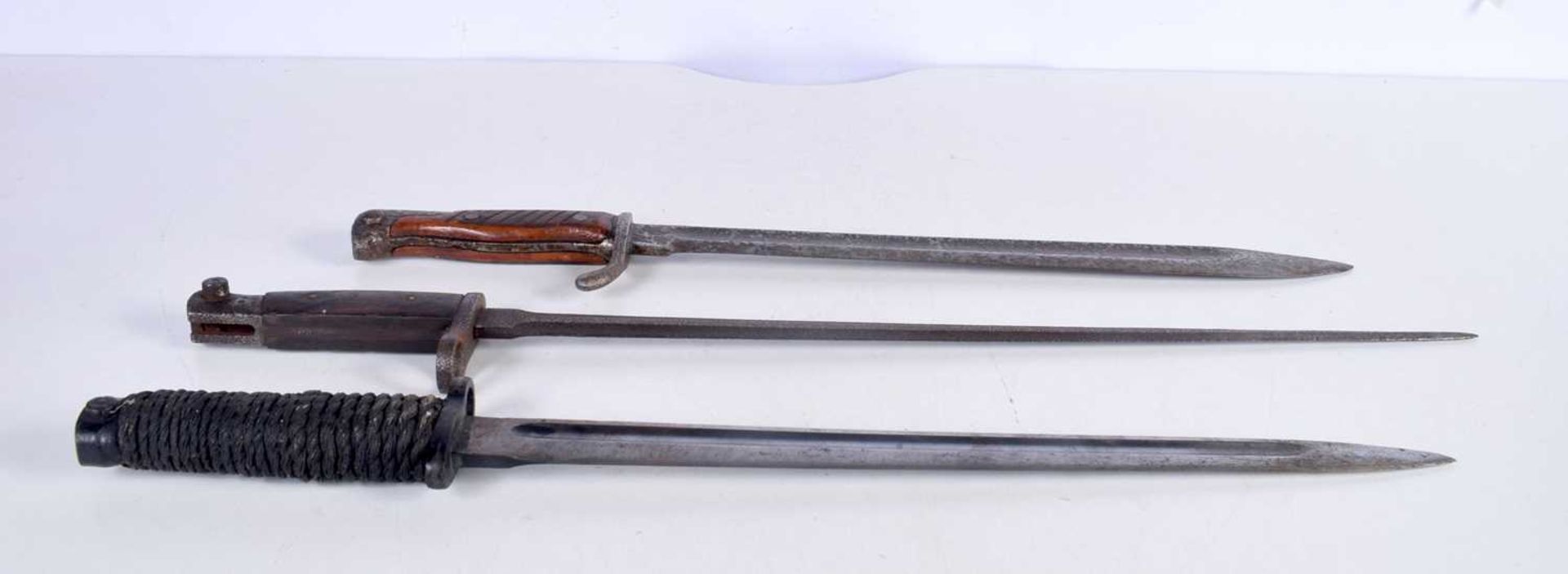 A collection of Military bayonets including one German bayonet 57 cm.(3).