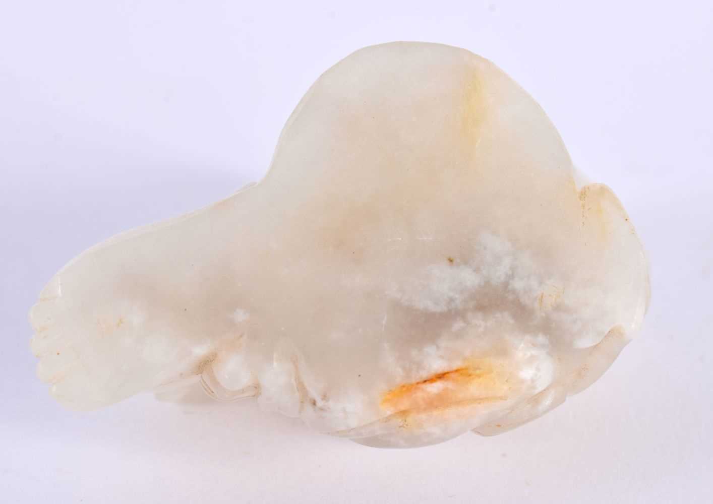 A CHINESE CARVED WHITE JADE BUDDHA 20th Century. 6 cm x 4 cm. - Image 5 of 5