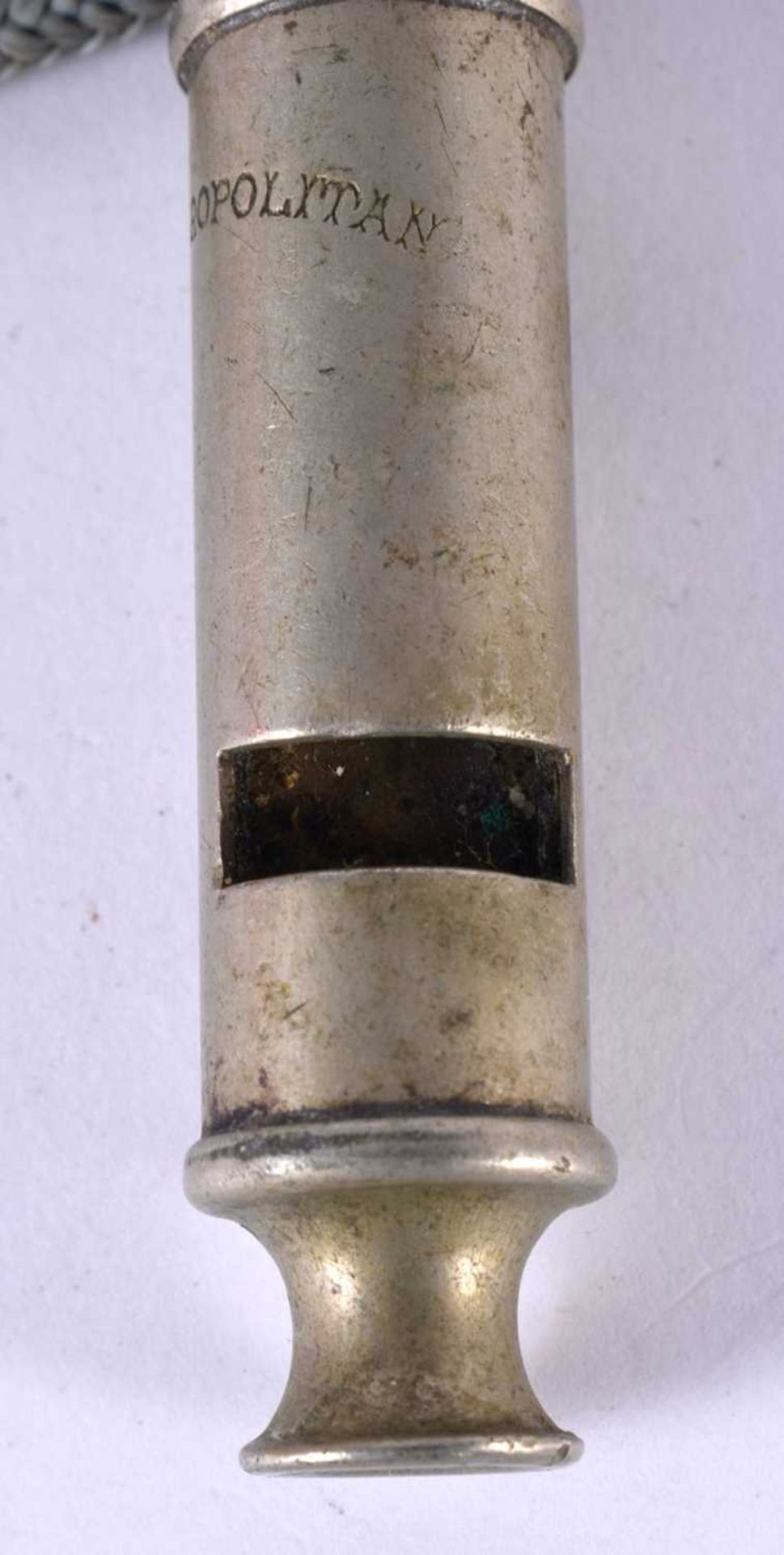 THE METROPOLITAN POLICE WHISTLE. 8 cm long - Image 3 of 4