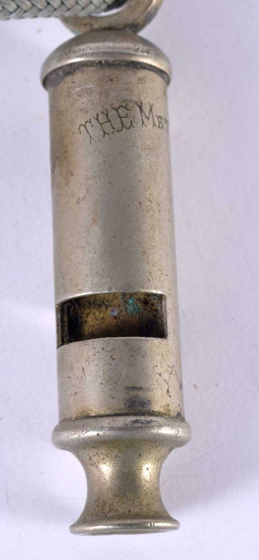 THE METROPOLITAN POLICE WHISTLE. 8 cm long - Image 4 of 4