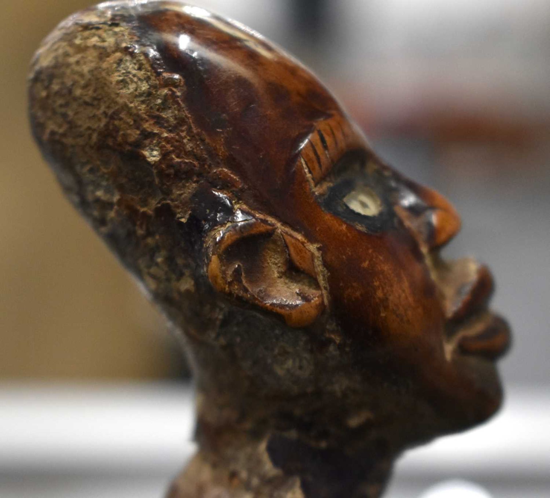 A TRIBAL NKISHI FETISH FIGURE KONGO - 13cm high. This figure has preserved the receptacle of magic - Image 11 of 12