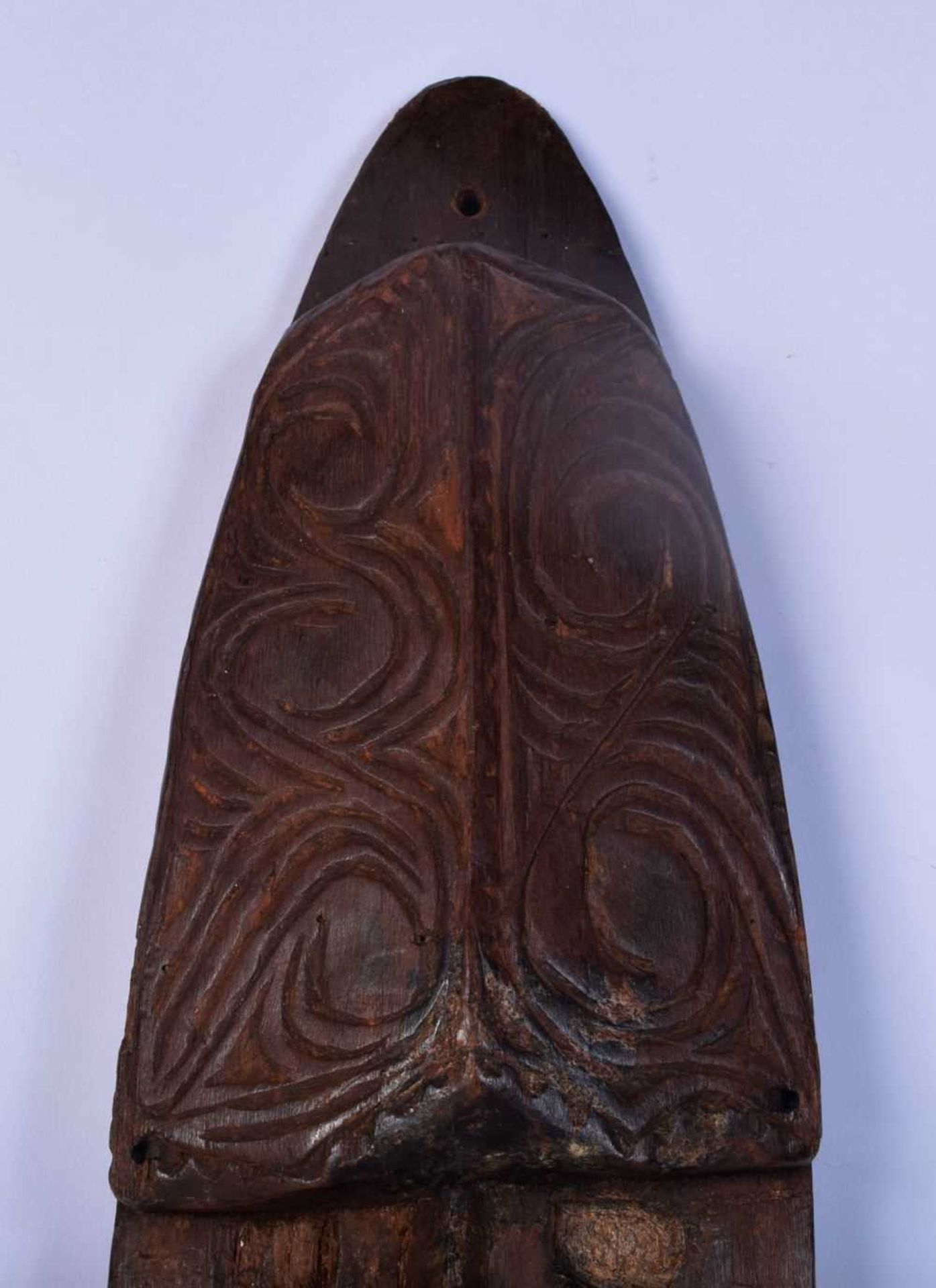 A Carved wood Pacific Island mask 68 cm. - Image 3 of 5