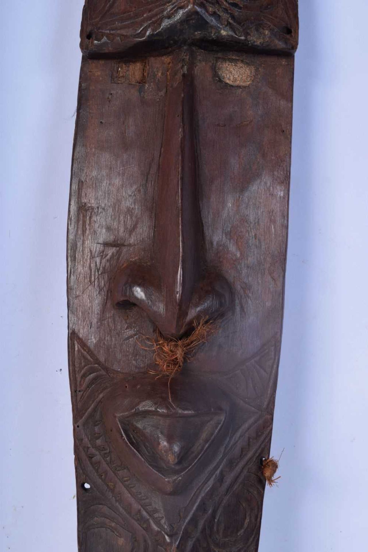 A Carved wood Pacific Island mask 68 cm. - Image 4 of 5