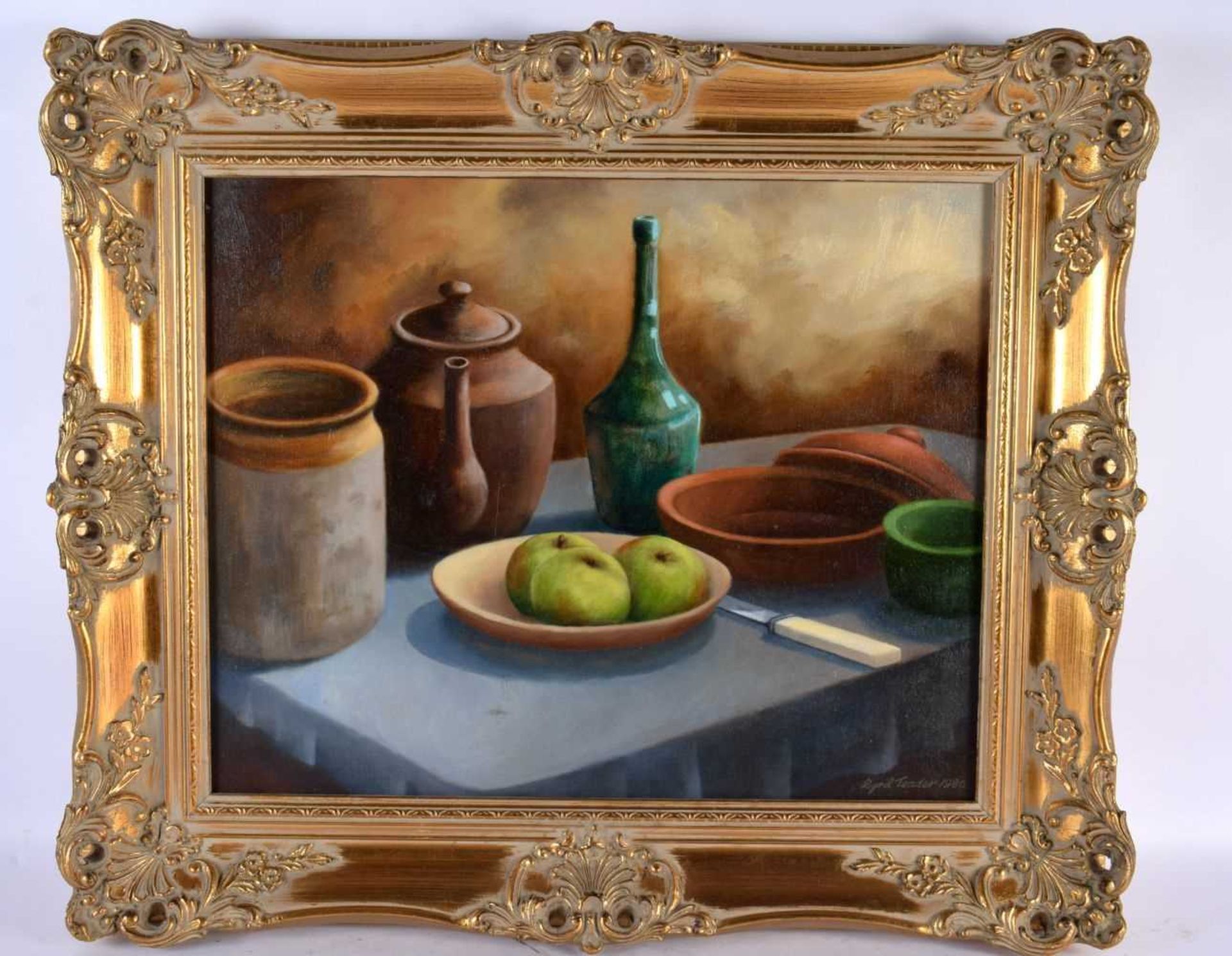 Cyril Teader (20th Century) Still life, oil on board. 68 cm x 54 cm.