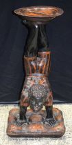 A 19th Century carved wood Blackamoor stand 80 x 39 x 30cm