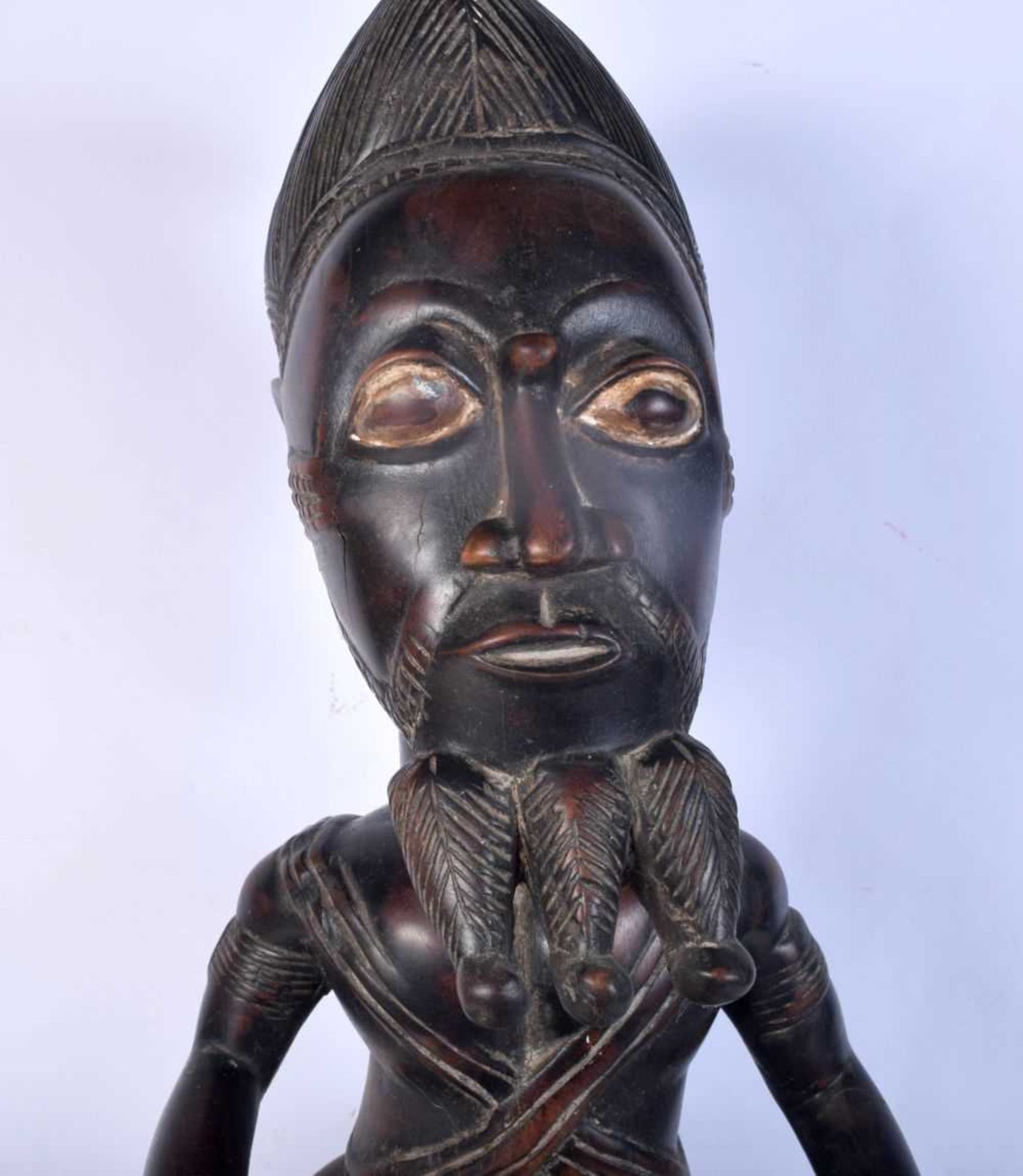 A large African Tribal carved wooden Dogun Horseman 70 x 54 cm. - Image 3 of 7