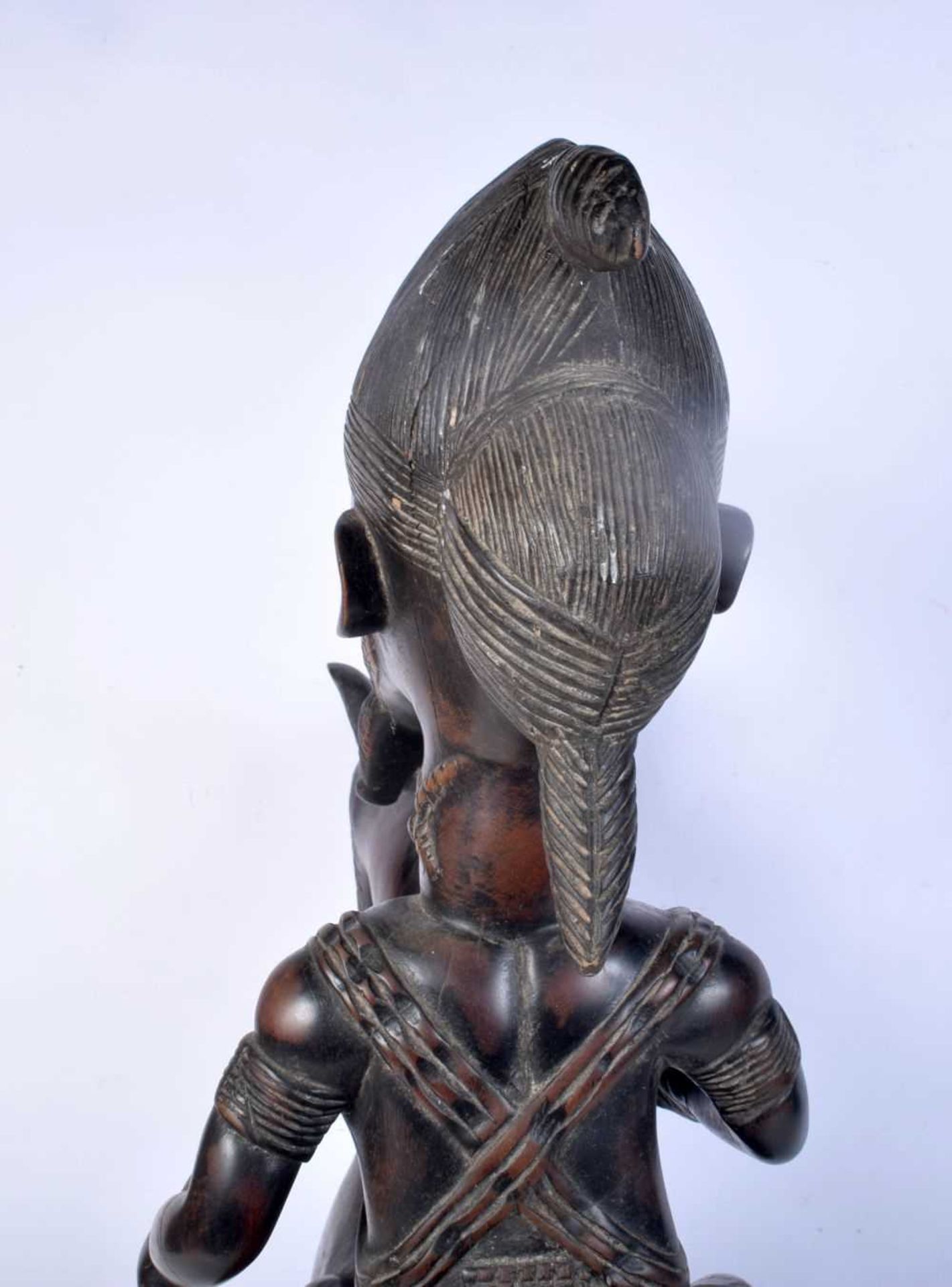 A large African Tribal carved wooden Dogun Horseman 70 x 54 cm. - Image 7 of 7