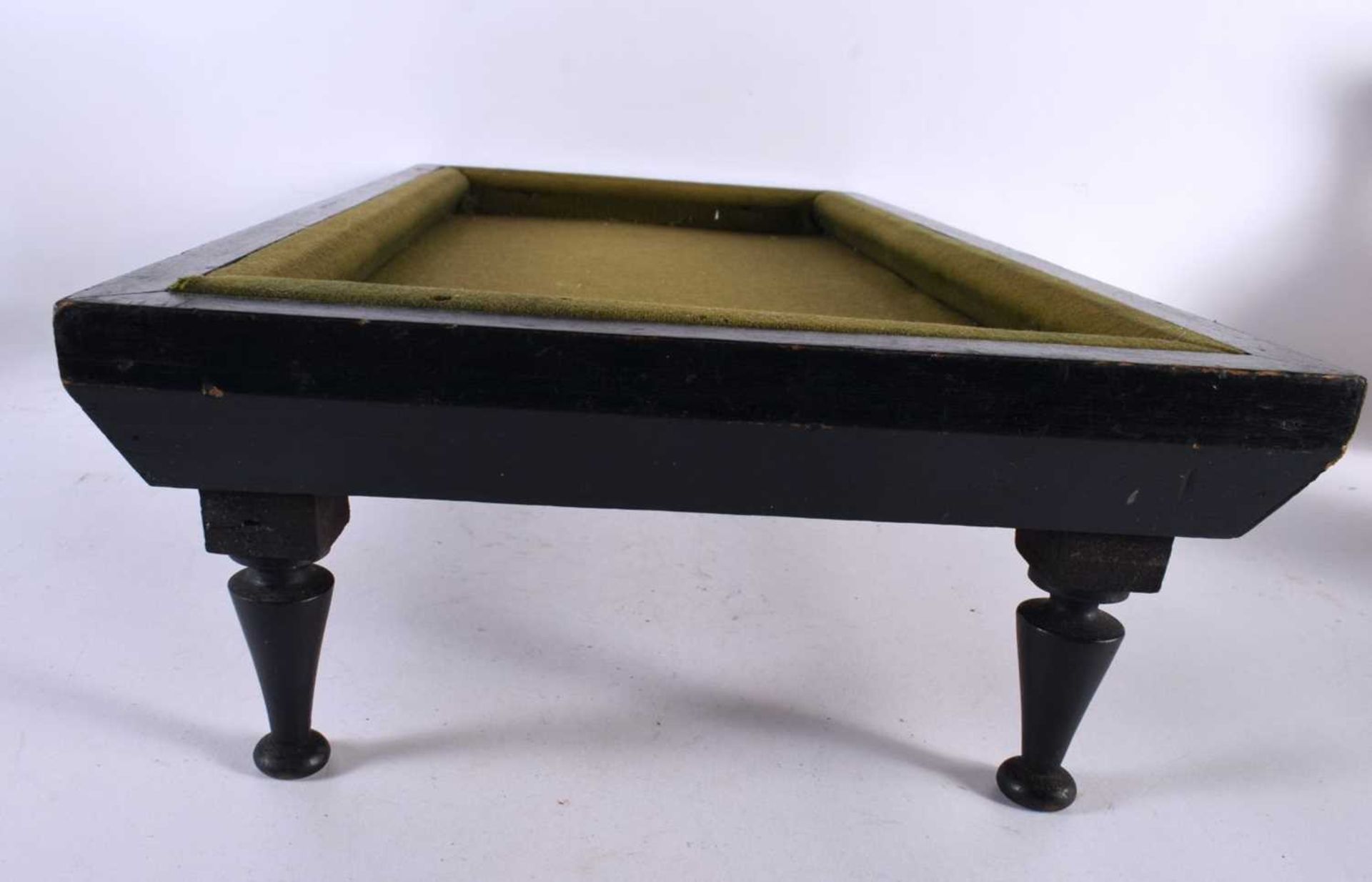 A MINIATURE BILLIARD TABLE. 55 cm x 32 cm. - Image 2 of 4