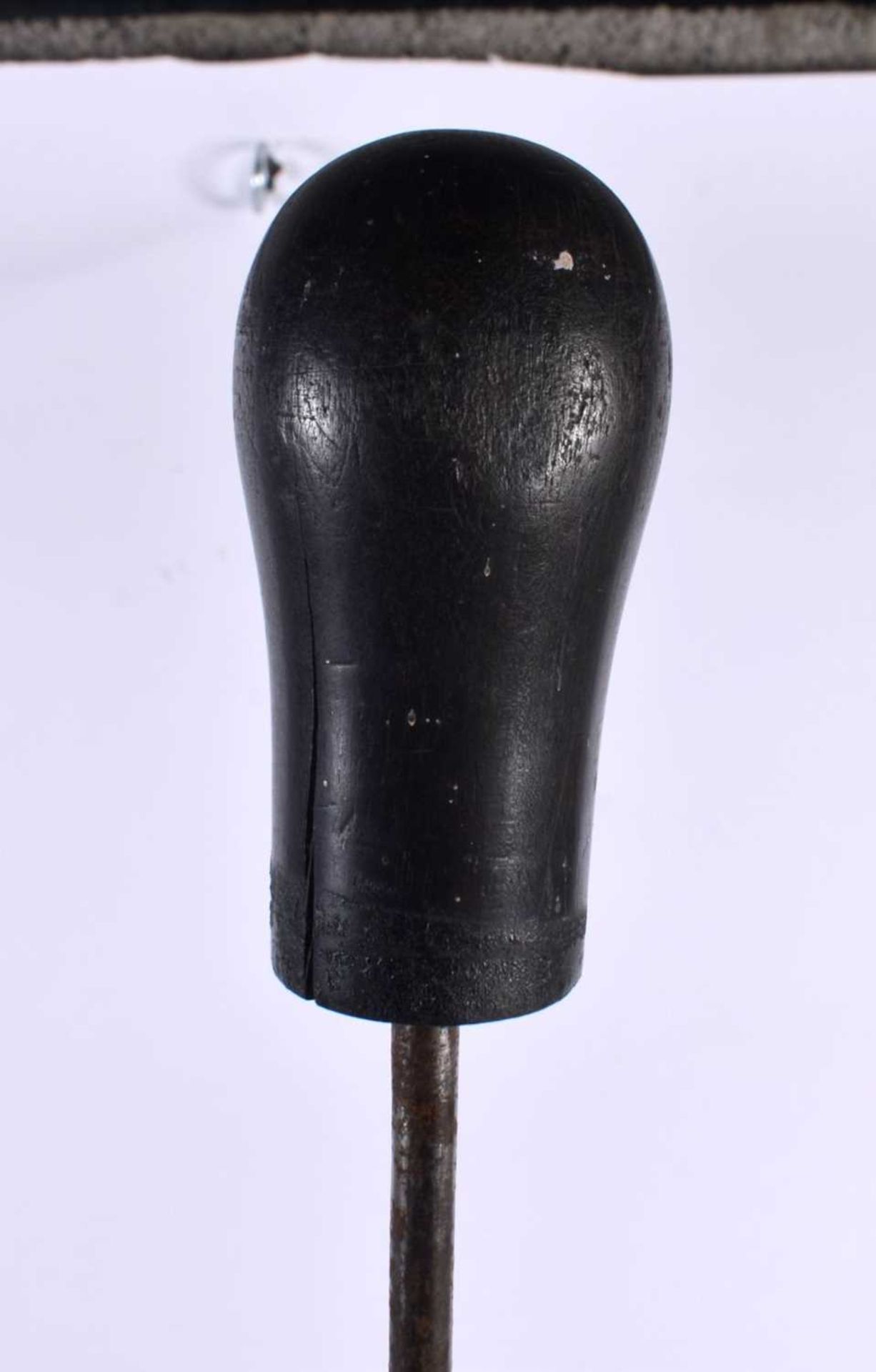 A VINTAGE SWORD STICK together with another flexible leather wrapped stick. Largest 85 cm long. (2) - Image 2 of 9