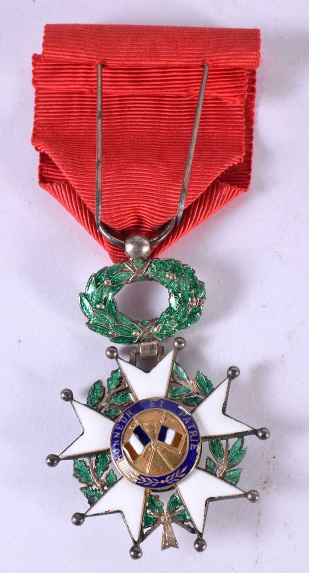 A CASED FRENCH LEGION OF HONOUR MEDAL "1870" WITH RIBBON - Image 3 of 5