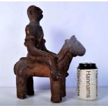 An African Dogun terracotta Equestrian figure 32 x 25 cm.