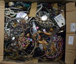 ASSORTED COSTUME JEWELLERY. (qty)