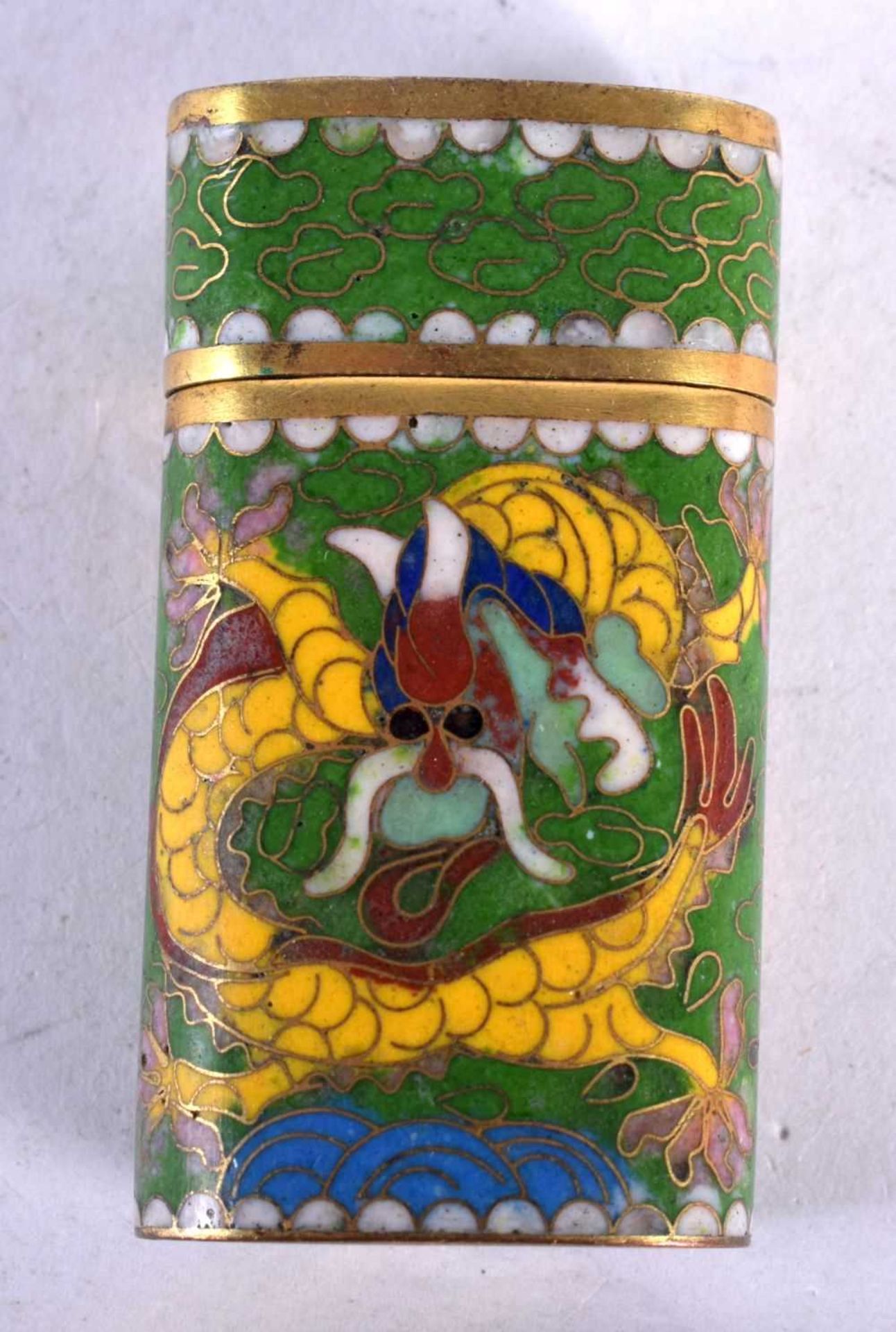Six Metal and Silver Boxes (incl Cloisonne, Filigree and Lacquer). Largest 11.7cm x 7.8cm x 5cm (6). - Image 3 of 9