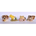 Four Royal Doulton Figures (Old Mr Brown, Mrs Tiggy-Winkle, Jeremy Fisher & Pooh and Piglet),