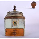 Vintage Peugeot French Coffee Grinder. 21cm x 15cm x 12cm. Wear