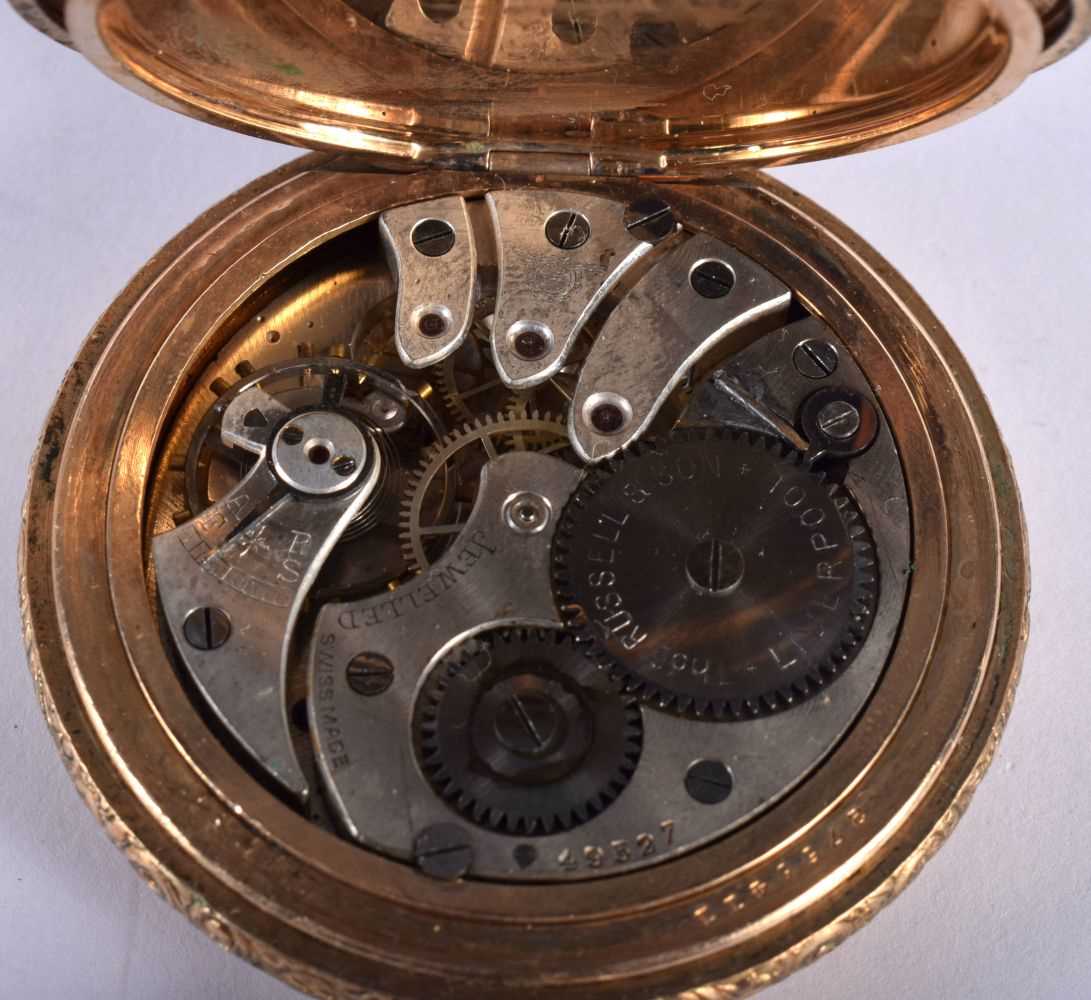 Thomas Russell & Son Gents Vintage Rolled Gold Pocket Watch Hand-Wind. Dial 5.3cm, Working. Running - Image 2 of 4