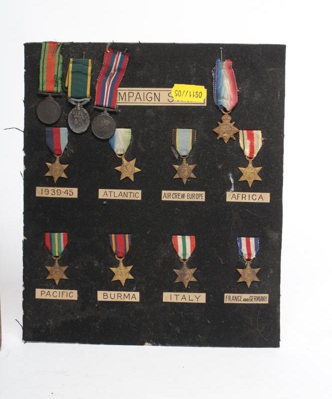 A COLLECTION OF TWENTY TWO MINIATURE BRITISH CAMPAIGN MEDALS, including Distinguished Service Order, - Image 4 of 4