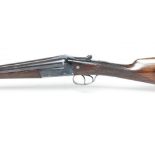 A COGSWELL & HARRISON SIDE BY SIDE 20 BORE SHOTGUN, the 27 1/2" barrels bearing maker's name and