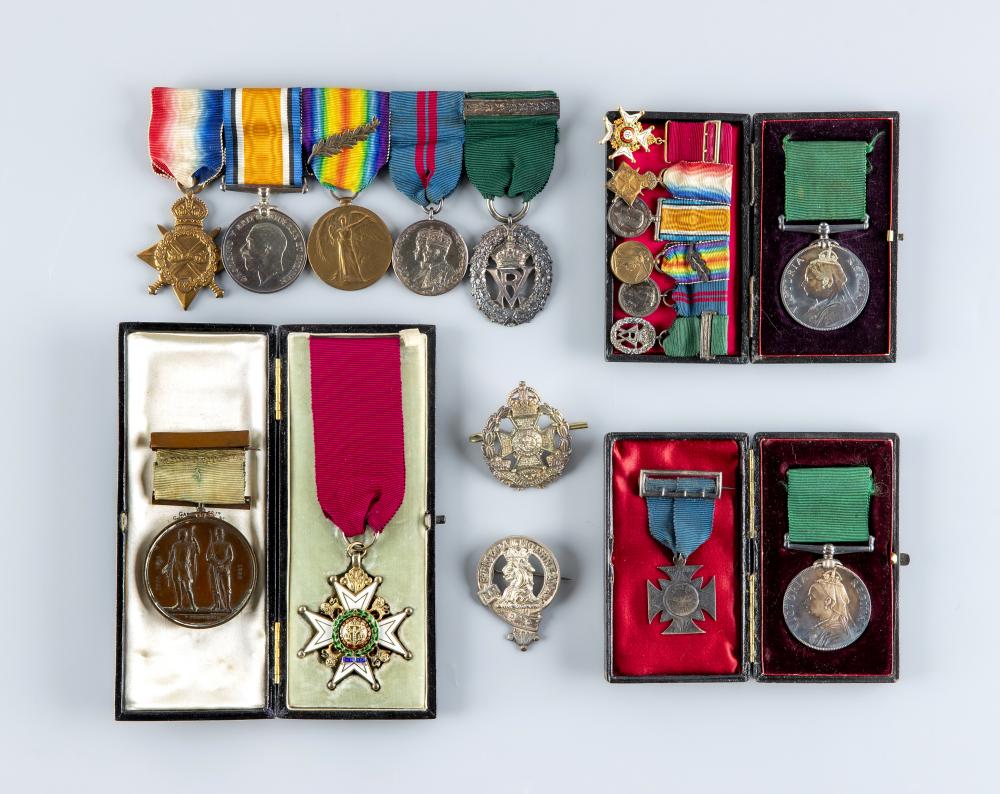 A FAMILY OF C.B. AND WWI MEDALS awarded to Lieutenant Colonel J. C. Chambers ASC, comprising a boxed