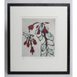 RICHARD SPARE (b.1951) "Fuchsia Frond", etching in colours, limited edition 64/150, signed and