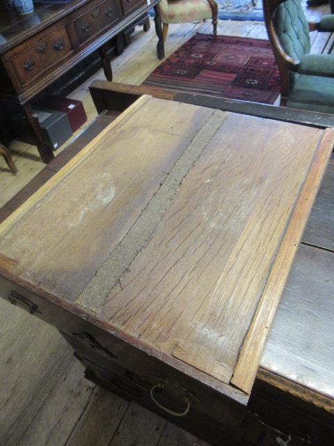 A GEORGIAN WALNUT AND BANDED CHEST ON STAND, second quarter 18th century, the moulded cornice over - Image 20 of 30