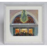 ANDREW WADE (20th/21st century) "V & A Christmas 2014", watercolour and pencil heightened with