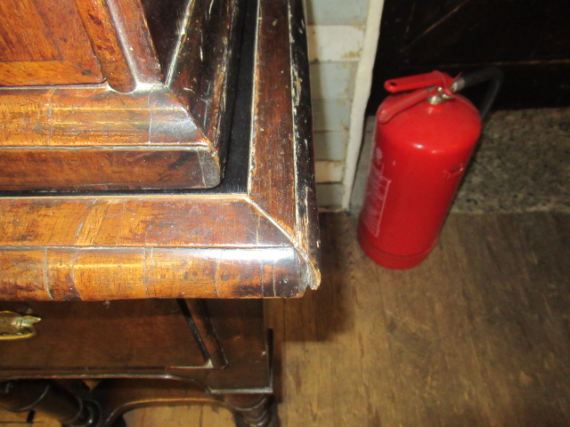 A GEORGIAN WALNUT AND BANDED CHEST ON STAND, second quarter 18th century, the moulded cornice over - Image 11 of 30