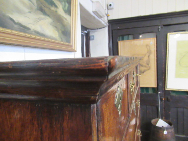 A GEORGIAN WALNUT AND BANDED CHEST ON STAND, second quarter 18th century, the moulded cornice over - Image 6 of 30