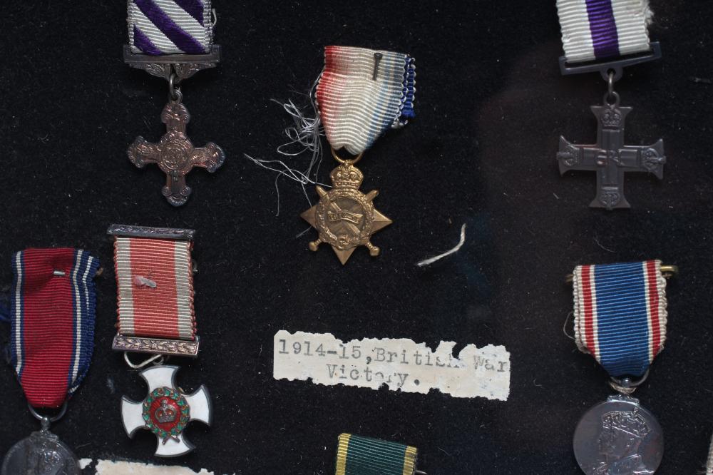 A COLLECTION OF TWENTY TWO MINIATURE BRITISH CAMPAIGN MEDALS, including Distinguished Service Order, - Image 3 of 4