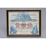 A ROYAL BANK OF SCOTLAND œ1 NOTE, 28th August 1922, serial No.F267/313, D. Speed and J. Kirkaldy,