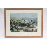 COLUM ROBERT GORE-BOOTH (1913-1959) "Thwaite North Yorkshire", watercolour and pencil, signed and
