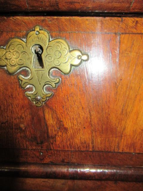 A GEORGIAN WALNUT AND BANDED CHEST ON STAND, second quarter 18th century, the moulded cornice over - Image 13 of 30