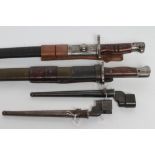 FOUR BRITISH BAYONETS, comprising an m1907, an m1917 and two No.4 Mk. II spike bayonets, all with