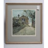 JOSEPH PIGHILLS (1902-1984) Bronte Parsonage Haworth, watercolour and pen, signed, dated 1972 to
