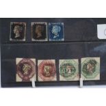 A COLLECTION OF QUEEN VICTORIA LINE ENGRAVED AND EMBOSSED ISSUES including 2 x 1840 1d (Est. plus