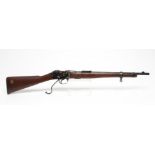 A DEACTIVATED 8MM MARTINI HENRY CARBINE with 20 1/4" barrel, winged front sight, ramp rear sight,
