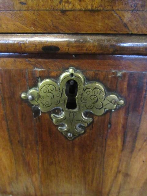 A GEORGIAN WALNUT AND BANDED CHEST ON STAND, second quarter 18th century, the moulded cornice over - Image 15 of 30