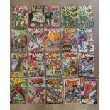 20 Marvel X-Men comics, comprising The X-Men no. 29,37, 40, 50 x2, 55, 56, 58, 62, 63, 64, 67, 77,