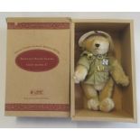 A boxed Steiff Reginald Oliver Smythe bear, with jungle outfit, 36cm (Est. plus 21% premium inc.